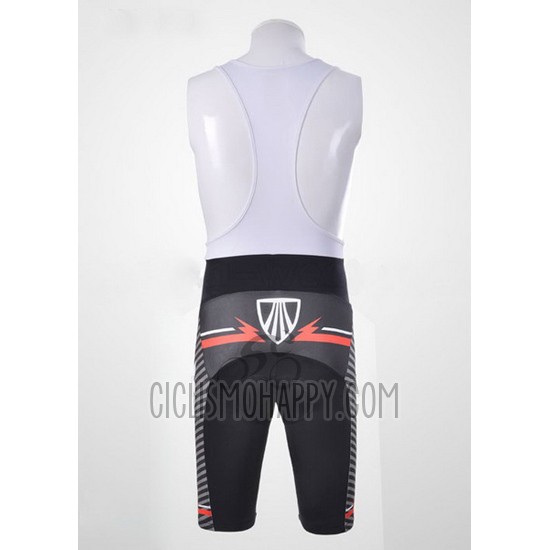 Trek Cycling Jersey Bib Short 2011 Short Sleeve Black and White